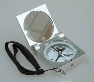 Compasso Handheld do metal da geologia dos acessórios dos instrumentos de prata da avaliação da cor